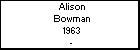 Alison Bowman