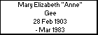 Mary Elizabeth 