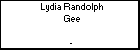 Lydia Randolph Gee